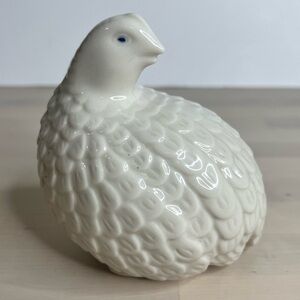Vintage Porcelain Quail by Faith Ishi Hawaii RARE